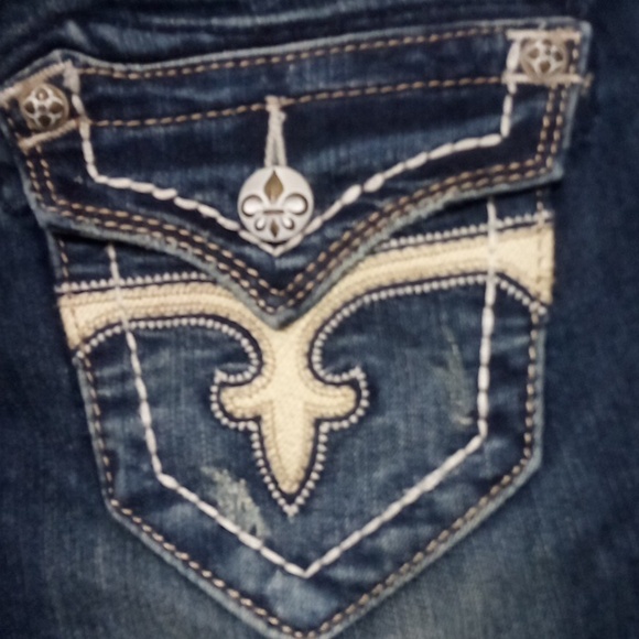 Rock Revival Women's 26 Easy Boot Embellished Distressed Embroidered NWT - Picture 4 of 14